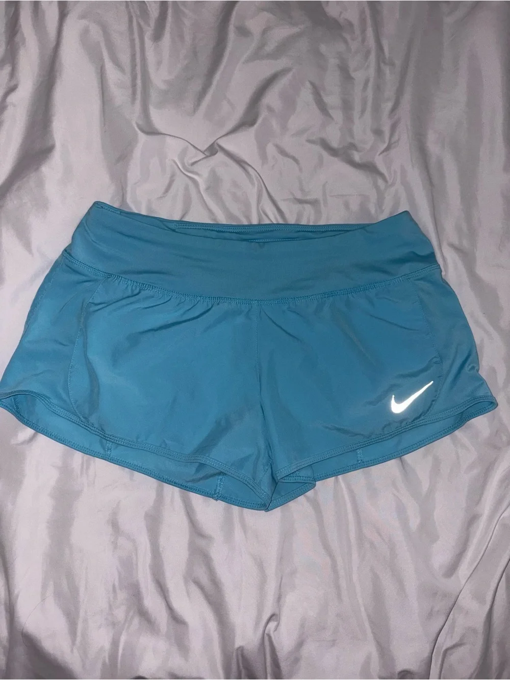 Nike Light Blue Women's Athletic Shorts